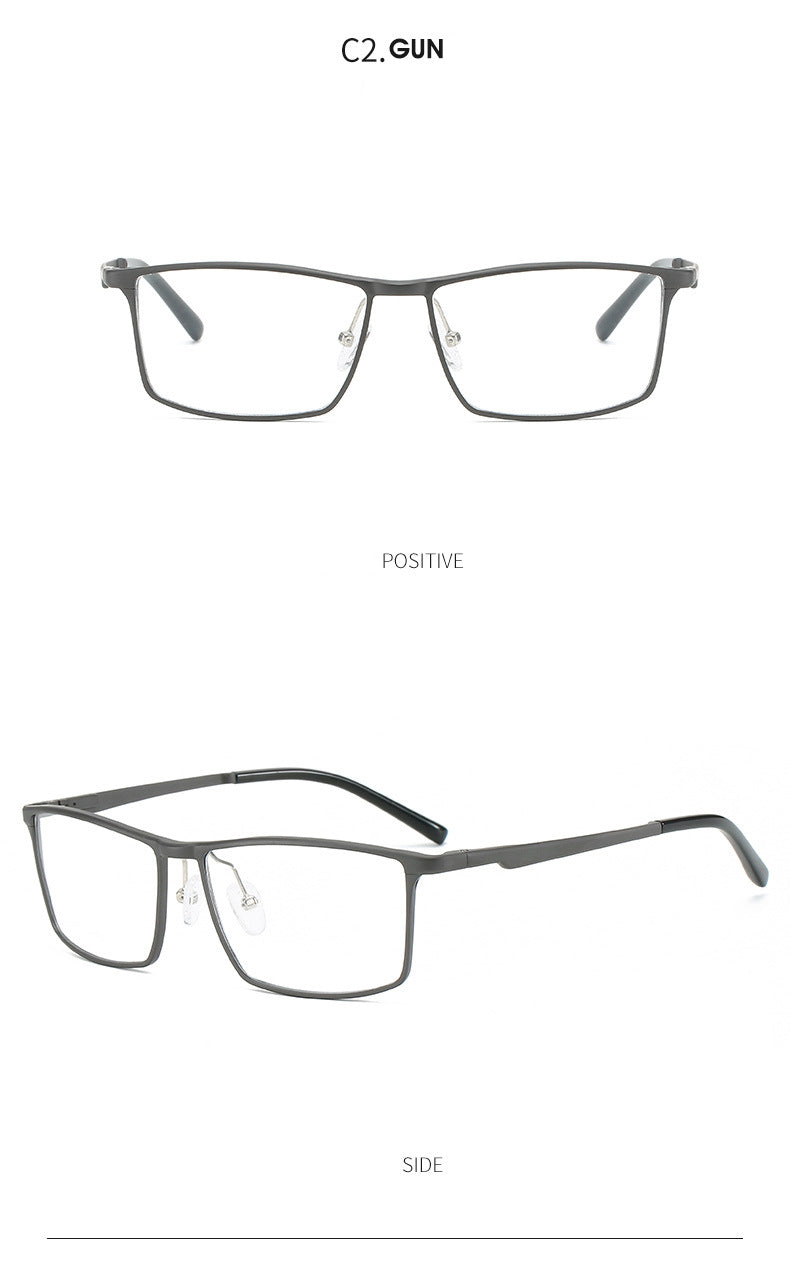 Hdcrafter Men's Full Rim Square Titanium Frame Eyeglasses 6330 Full Rim Hdcrafter Eyeglasses