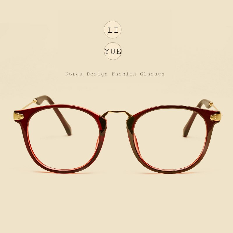 Oveliness Unisex Full Rim Round Tr 90 Titanium Alloy Eyeglasses 5844 Full Rim Oveliness
