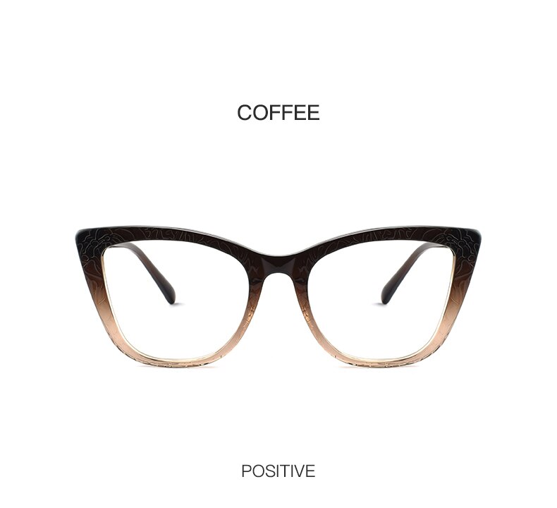 Hotochki Women's Full Rim Cat Eye TR-90 Resin Acetate Frame Eyeglasses Z508 Full Rim Hotochki