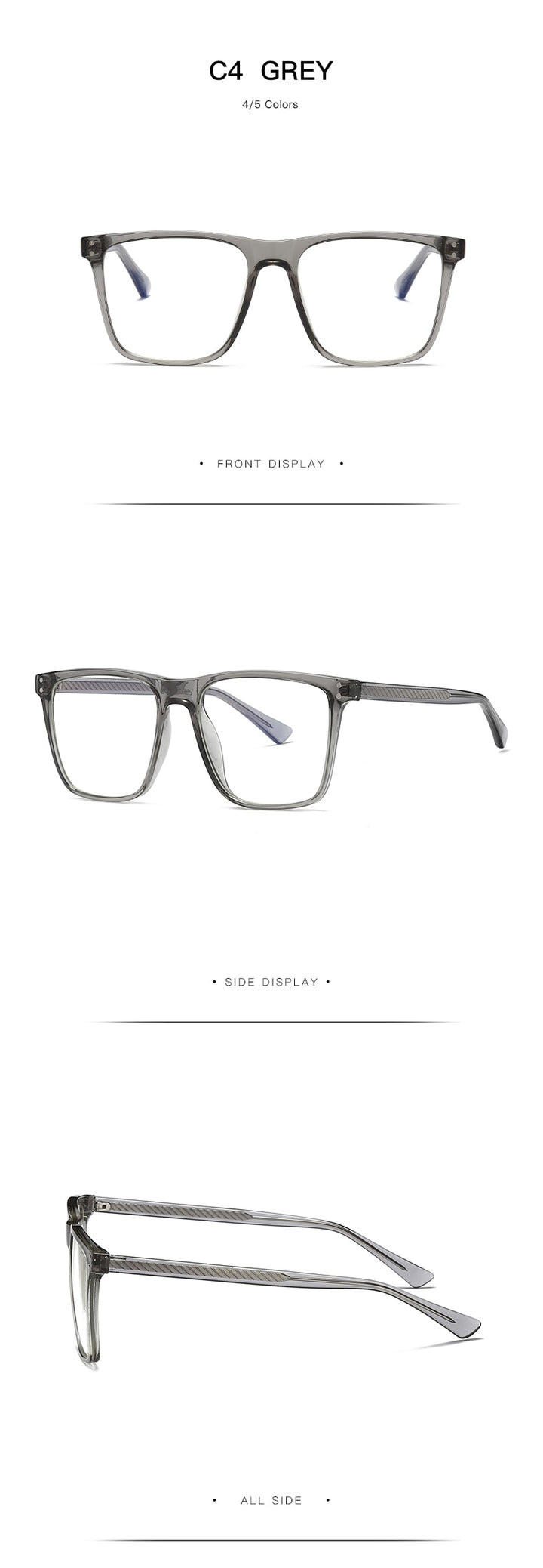 Hotochki Women's Full Rim Square TR-90 Resin Frame Eyeglasses 2023 Full Rim Hotochki