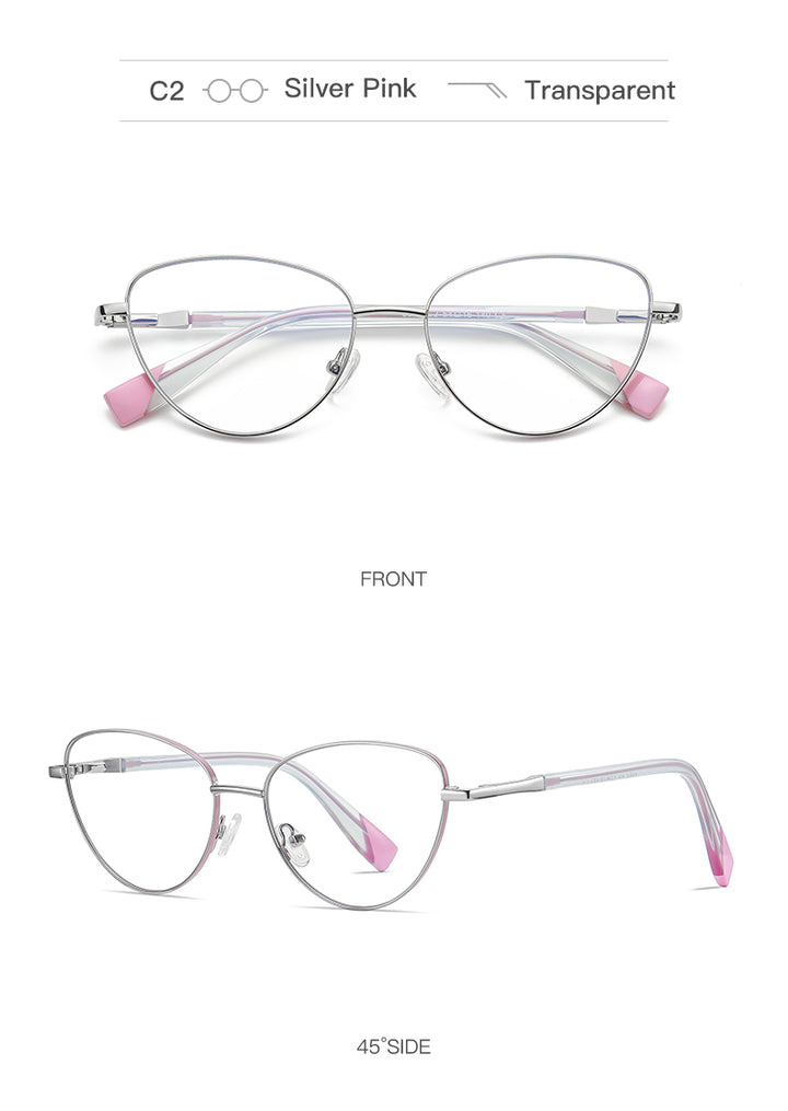Gmei Women's Full Rim Alloy Cat Eye Frame Eyeglasses 3020 Full Rim Gmei Optical