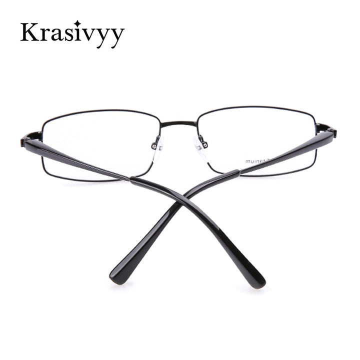 Krasivyy Unisex Full Rim Square Titanium Eyeglasses Kr4755 Full Rim Krasivyy