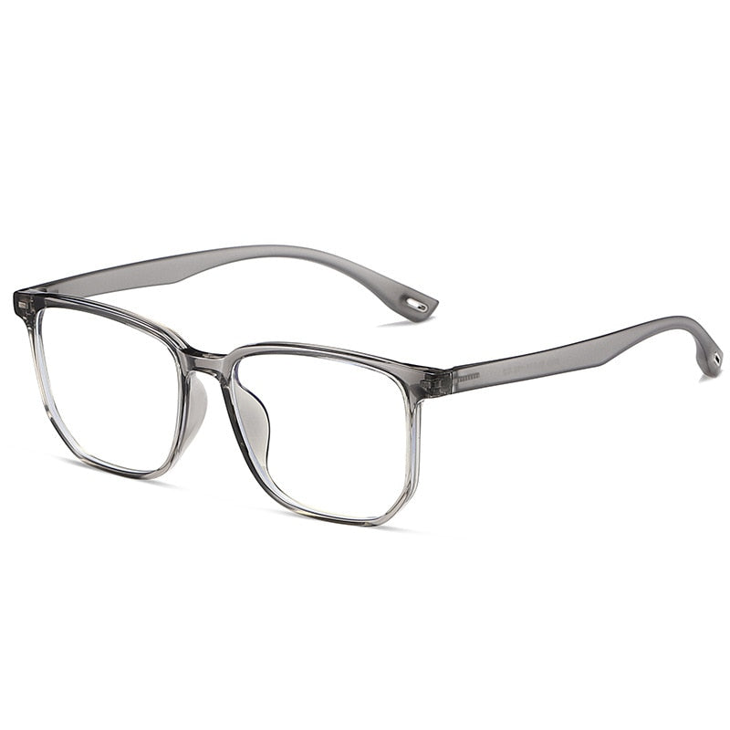 Yimaruili Unisex Full Rim Acetate Frame Eyeglasses 2023 Full Rim Yimaruili Eyeglasses Transparent Gray