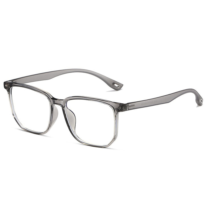 Yimaruili Unisex Full Rim Acetate Frame Eyeglasses 2023 Full Rim Yimaruili Eyeglasses Transparent Gray