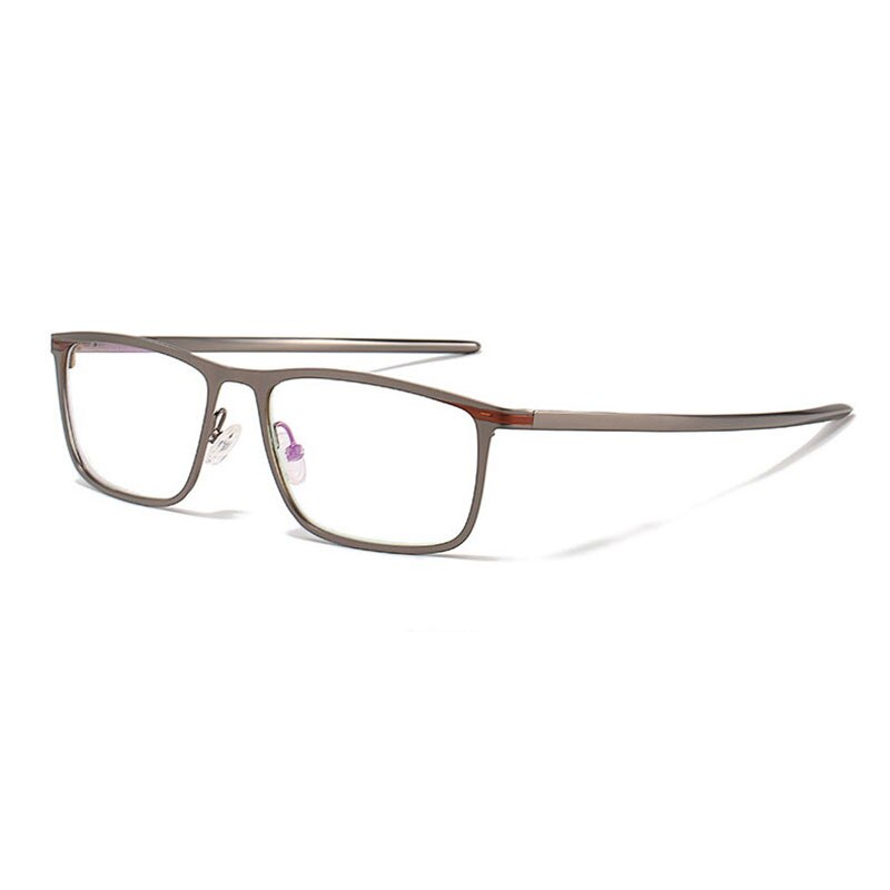 Hotochki Unisex Full Rim Nickel Alloy PC Plastic Resin Frame Eyeglasses 5138 Full Rim Hotochki gray