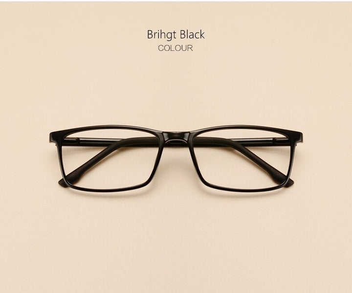 Yimaruili Unisex Full Rim Imitation Wood Grain Resin Frame Eyeglasses 98056 Full Rim Yimaruili Eyeglasses