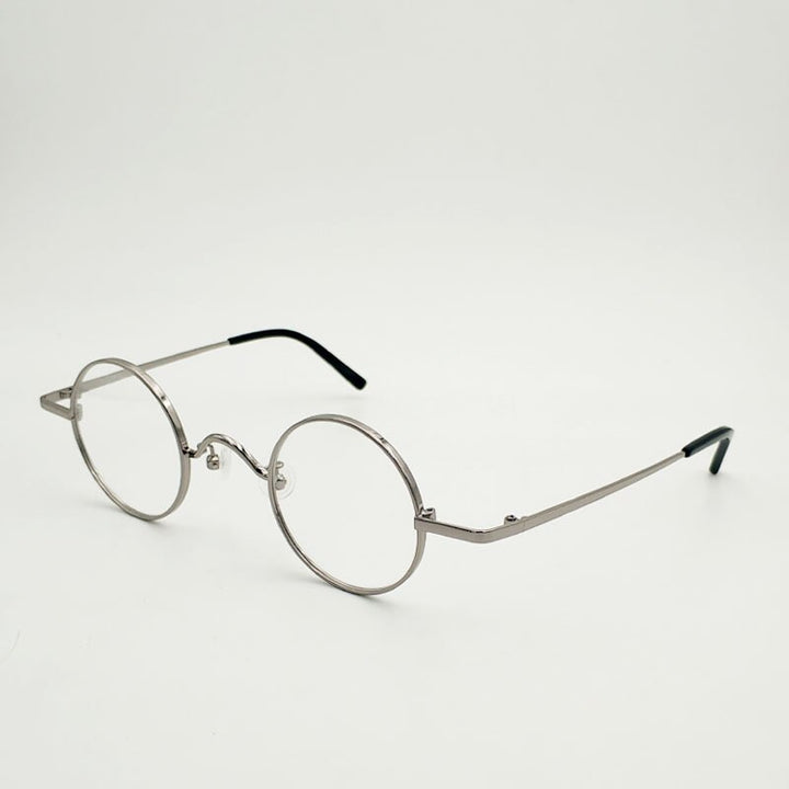 Yujo Unisex Full Rim Round Eyeglasses Alloy Eyeglasses 811008 Full Rim Yujo