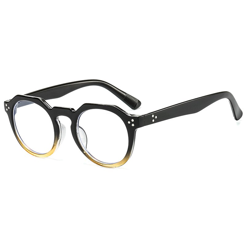 Hotochki Unisex Full Rim PC Plastic Resin Frame Eyeglasses 3395 Full Rim Hotochki Auburn