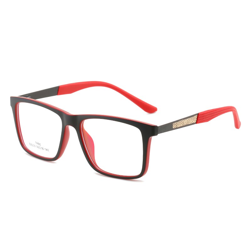 Handoer Unisex Full Rim Square Tr 90 Eyeglasses 8239 Full Rim Handoer