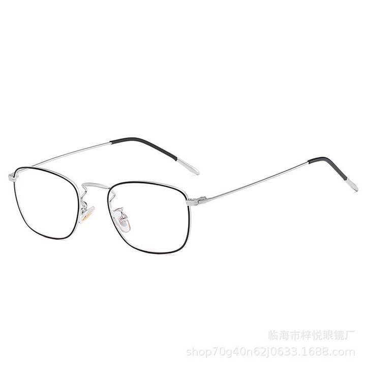 Hotony Unisex Full Rim Rectangle Alloy Eyeglasses Zy9951 Full Rim Hotony