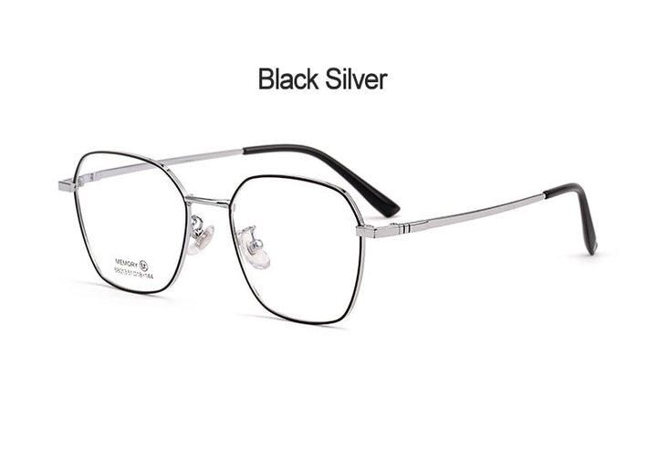 Hotochki Unisex Full Rim Polygon Memory Alloy Frame Eyeglasses 68013 Full Rim Hotochki