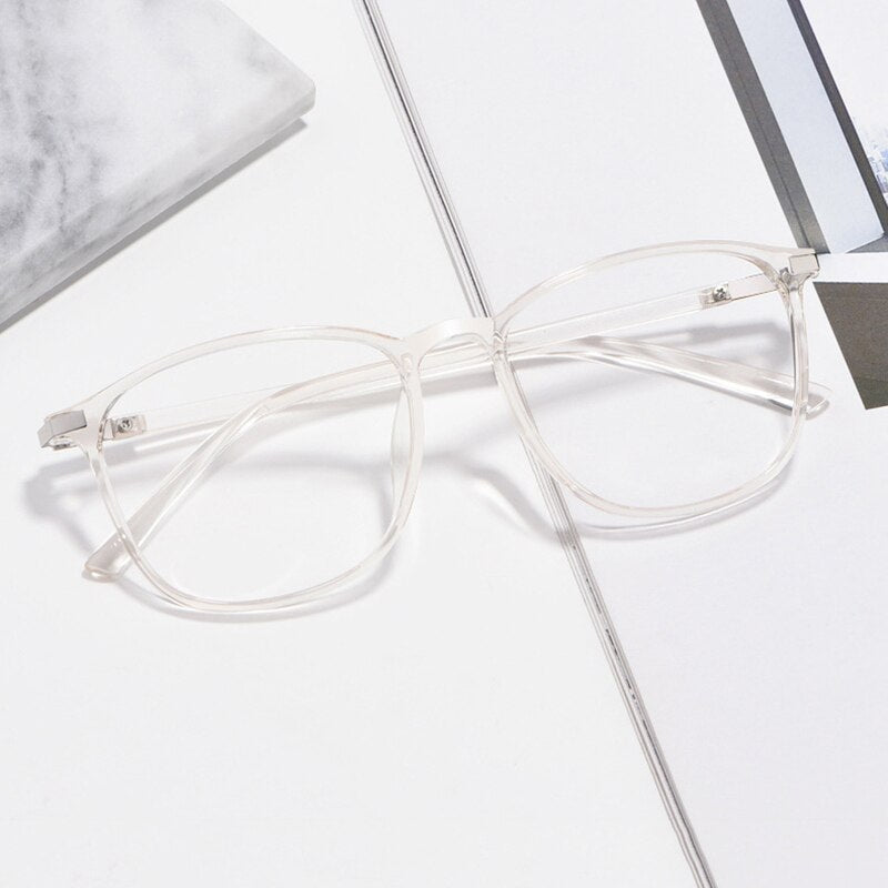 Hotony Women's Full Rim Square Acetate Frame Eyeglasses 6621 Full Rim Hotony