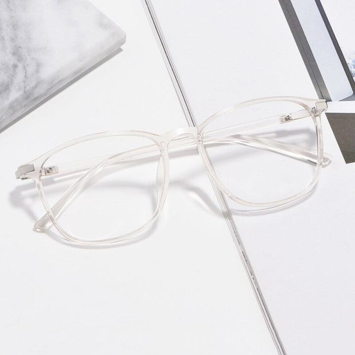 Hotony Women's Full Rim Square Acetate Frame Eyeglasses 6621 Full Rim Hotony