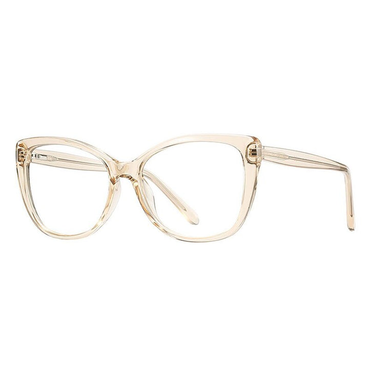 Hotochki Women's Full Rim PC Plastic Resin Frame Eyeglasses 2005 Full Rim Hotochki Auburn