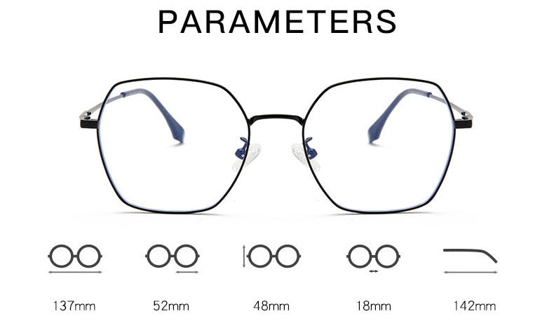 Hotochki Unisex Full Rim Alloy Frame Spring Hinge Eyeglasses 9339 Full Rim Hotochki