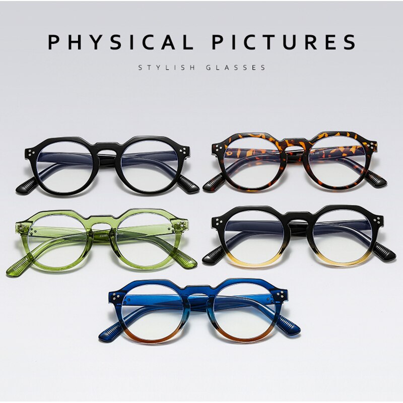 Hotochki Unisex Full Rim PC Plastic Resin Frame Eyeglasses 3395 Full Rim Hotochki