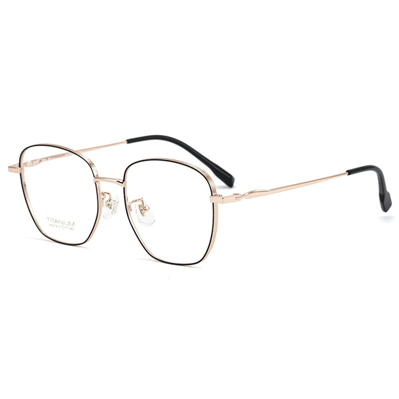 Yimaruili Unisex Full Rim Square Titanium Frame Eyeglasses 02K5016 Full Rim Yimaruili Eyeglasses
