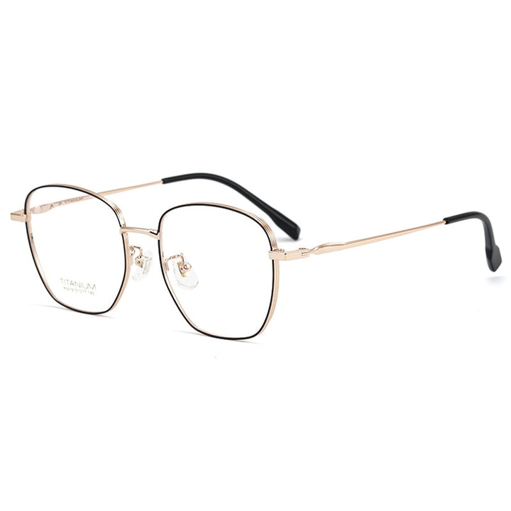 Yimaruili Unisex Full Rim Square Titanium Frame Eyeglasses 02K5016 Full Rim Yimaruili Eyeglasses