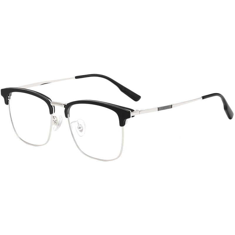 Yimaruili Men's Full Rim Square β Titanium Frame Eyeglasses 2312YJ Full Rim Yimaruili Eyeglasses