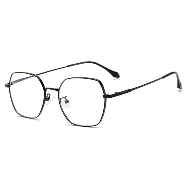 Hotochki Unisex Full Rim Alloy Frame Spring Hinge Eyeglasses 9339 Full Rim Hotochki black