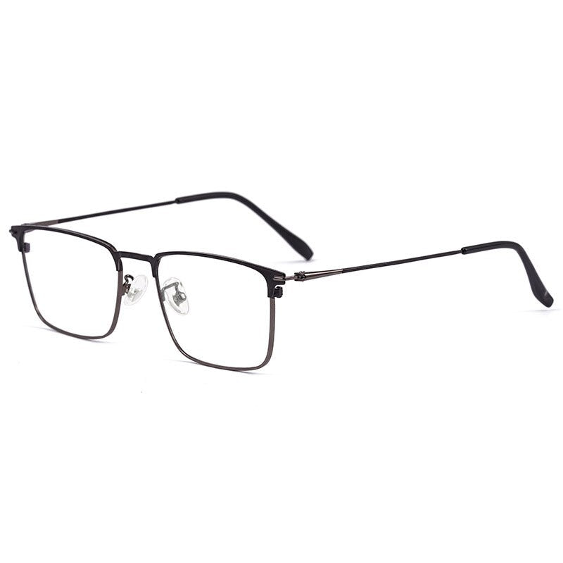 Reven Jate Men's Full Rim Square Alloy Eyeglasses 0606 Full Rim Reven Jate