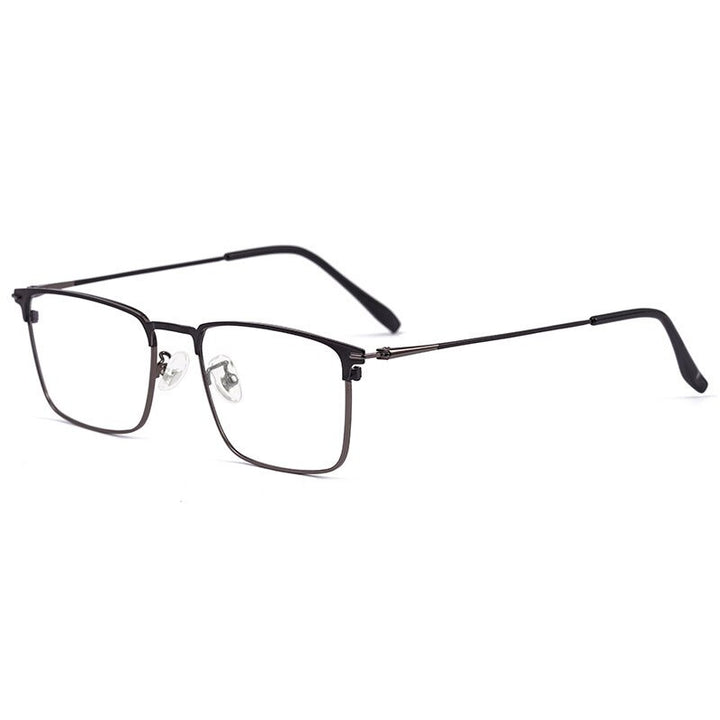 Reven Jate Men's Full Rim Square Alloy Eyeglasses 0606 Full Rim Reven Jate