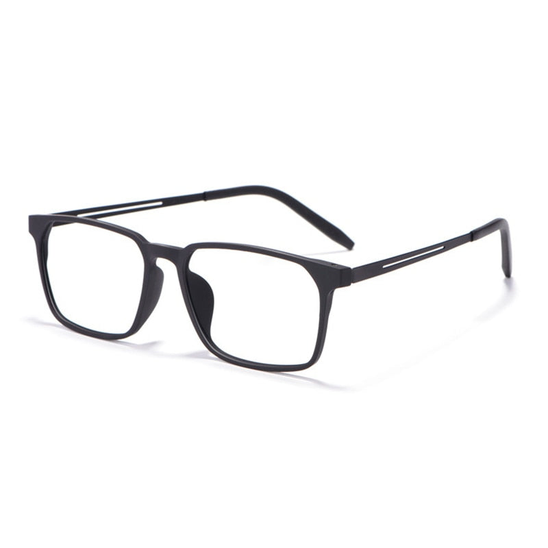 Hotochki Unisex Full Rim TR-90 Resin Titanium Frame Eyeglasses 8878 Full Rim Hotochki black
