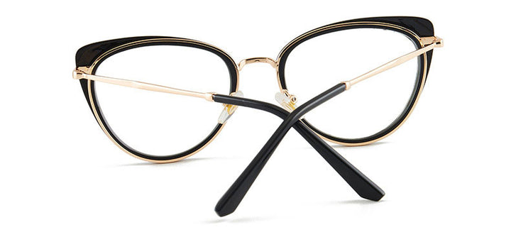 Hotony Women's Full Rim TR 90 Resin Cat Eye Frame Eyeglasses 7007 Full Rim Hotony