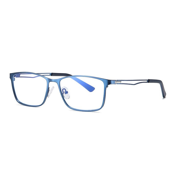 Yimaruili Men's Full Rim Alloy Frame Eyeglasses 5927 Full Rim Yimaruili Eyeglasses Blue