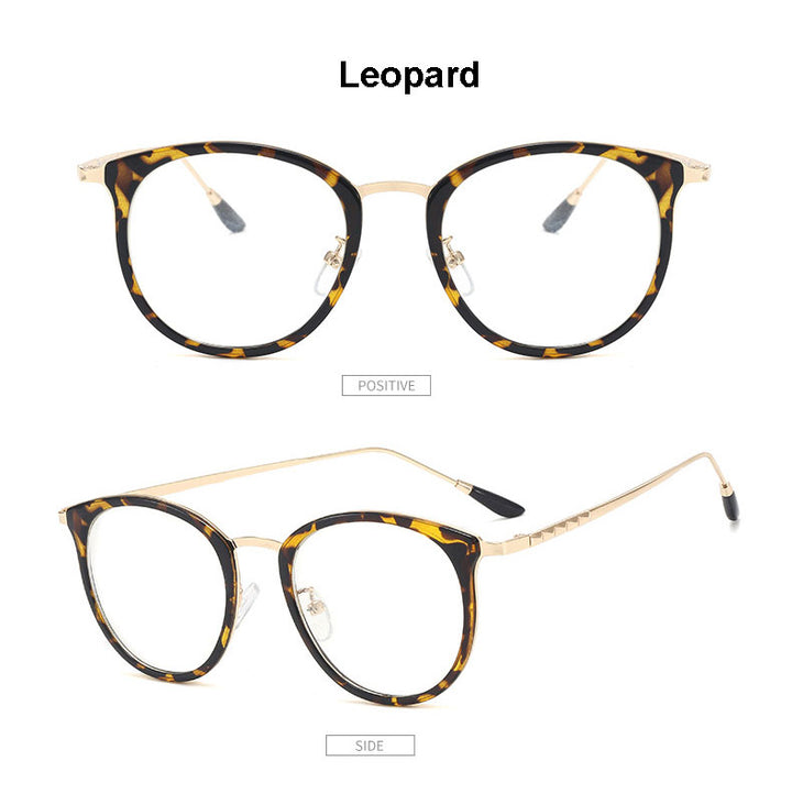 Hotony Unisex Full Rim Acetate Round Frame Eyeglasses 9237 Full Rim Hotony