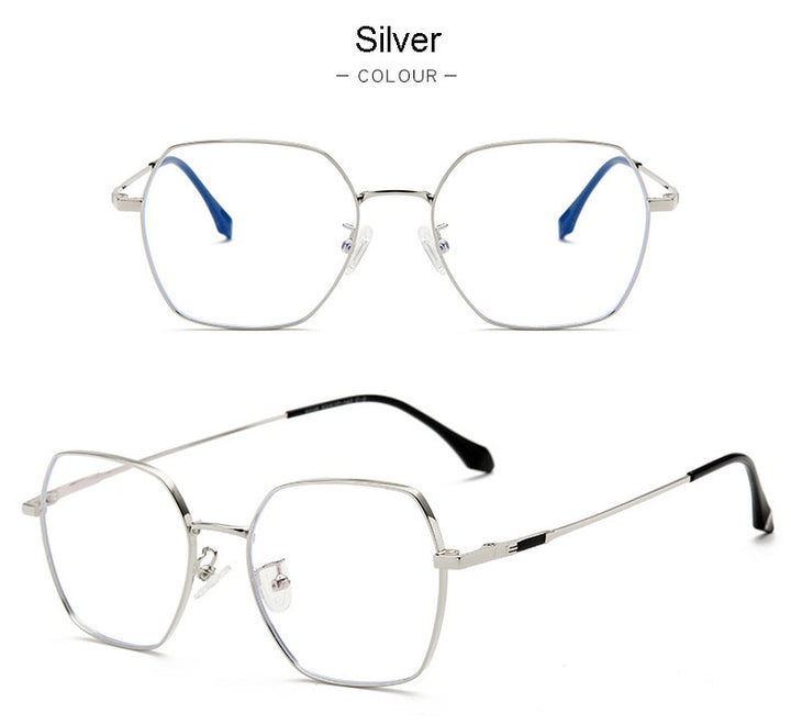 Hotochki Unisex Full Rim Alloy Frame Spring Hinge Eyeglasses 9339 Full Rim Hotochki