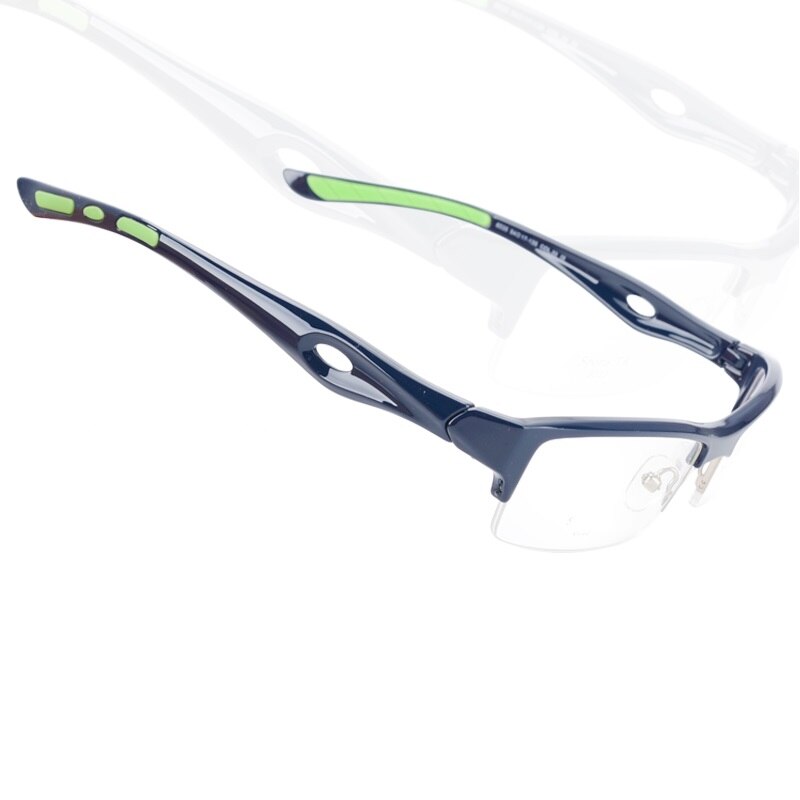 Cubojue Unisex Reading Glasses Sports Tr 90 Titanium Semi Rim Reading Glasses Cubojue