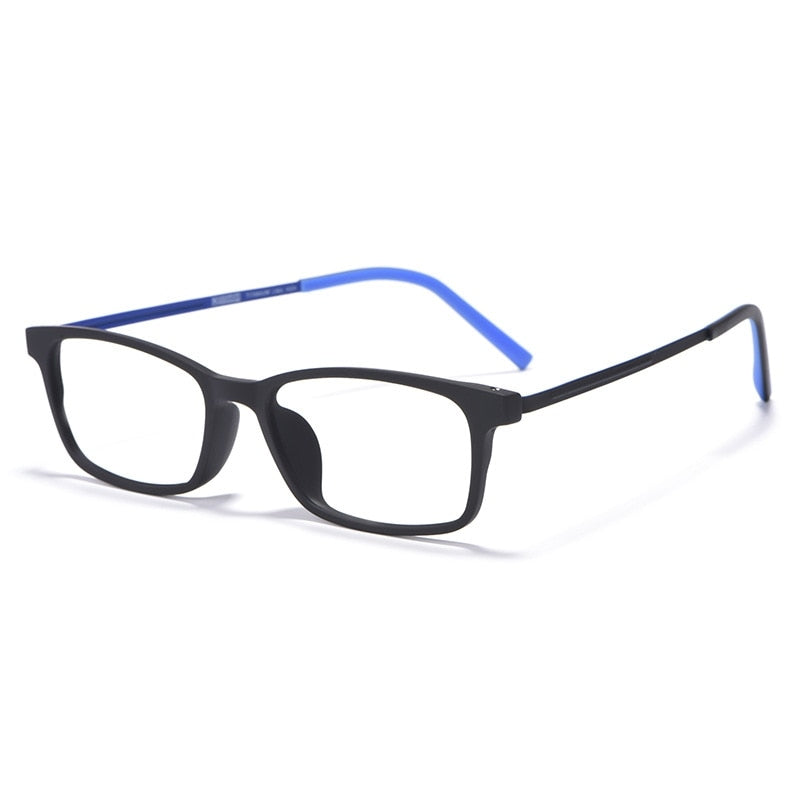 Yimaruili Unisex Full Rim β Titanium Frame Eyeglasses 8802 Full Rim Yimaruili Eyeglasses Black Blue