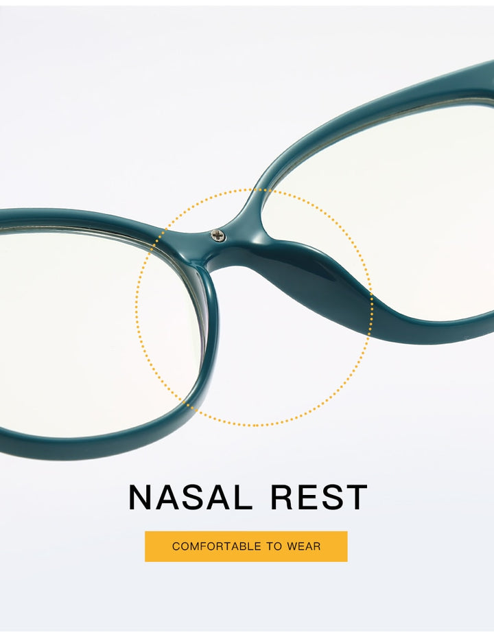 Hotochki Women's Full Rim Cat Eye Alloy Acetate Frame Eyeglasses 2052 Full Rim Hotochki