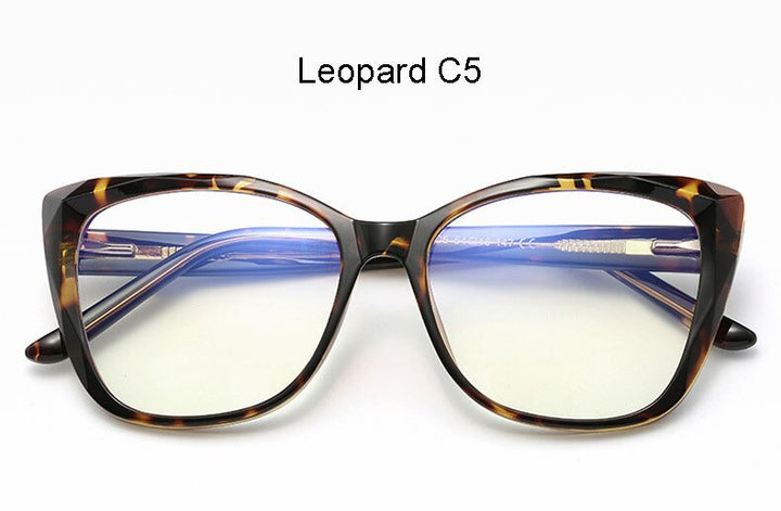 Hotochki Unisex Full Rim Cat Eye TR-90 Resin Frame Eyeglasses 2001 Full Rim Hotochki