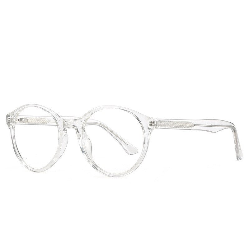 Chashma Unisex Full Rim Round Acetate Eyeglasses 2007 Full Rim Chashma Transparent