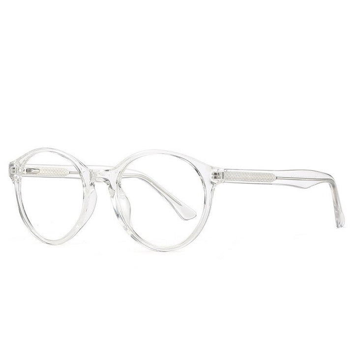 Chashma Unisex Full Rim Round Acetate Eyeglasses 2007 Full Rim Chashma Transparent
