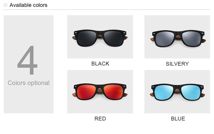 Yimaruili Men's Full Rim Wood Resin Frame HD Polarized Sunglasses 8004 Sunglasses Yimaruili Sunglasses