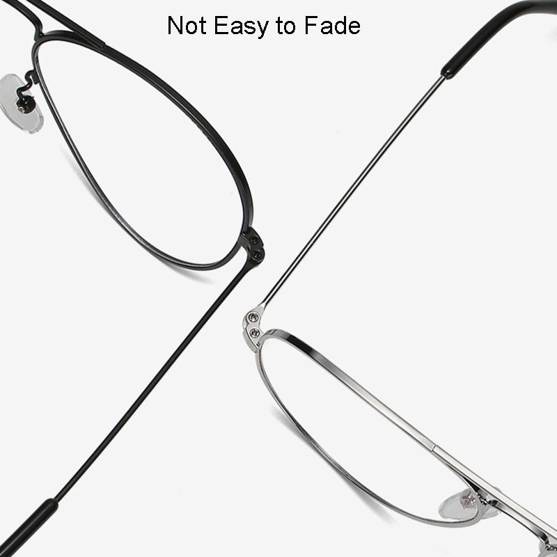 Handoer Unisex Full Rim Round Square Double Bridge Alloy Eyeglasses 2026 Full Rim Handoer