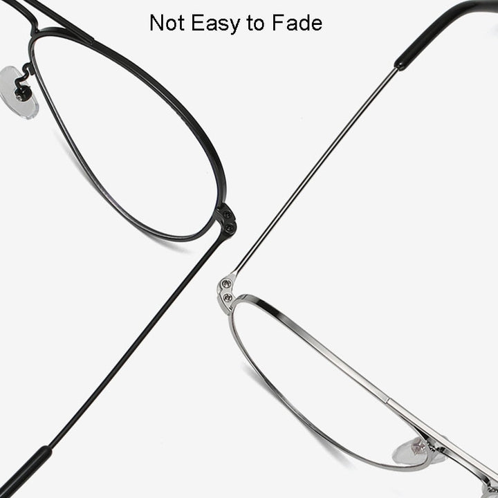 Handoer Unisex Full Rim Round Square Double Bridge Alloy Eyeglasses 2026 Full Rim Handoer