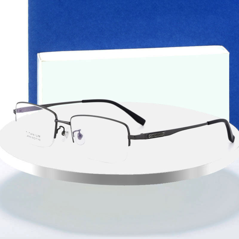 Hotochki Men's Titanium Memory Alloy Eyeglasses Lr7818 Full Rim Hotochki