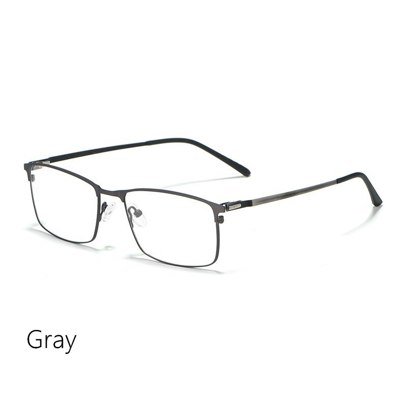 Yimaruili Men's Full Rim Alloy Frame Eyeglasses P9847 Full Rim Yimaruili Eyeglasses Gray China