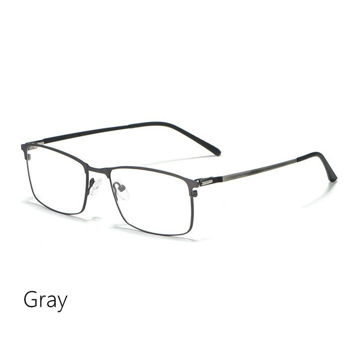 Yimaruili Men's Full Rim Alloy Frame Eyeglasses P9847 Full Rim Yimaruili Eyeglasses Gray China