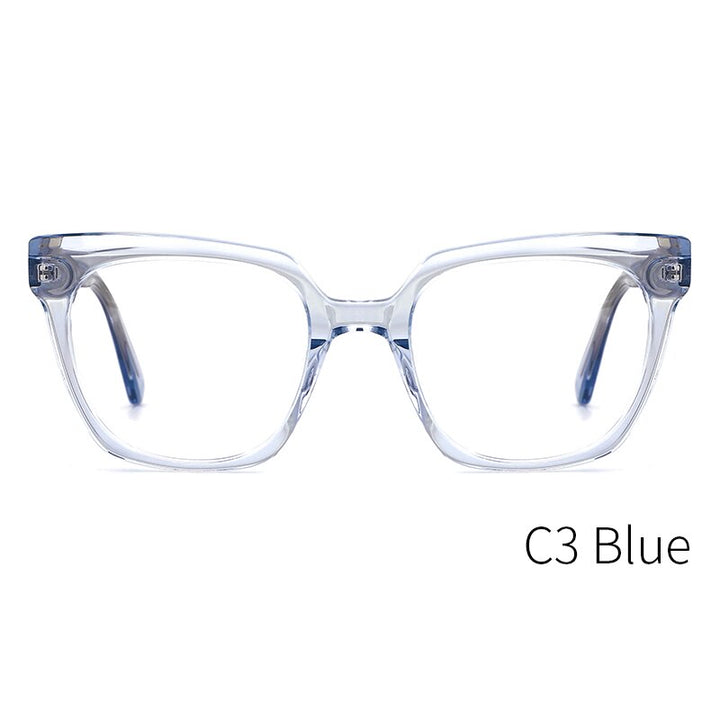 Kansept Women's Full Rim Cat Eye Acetate Alloy Frame Eyeglasses Me1202 Full Rim Kansept