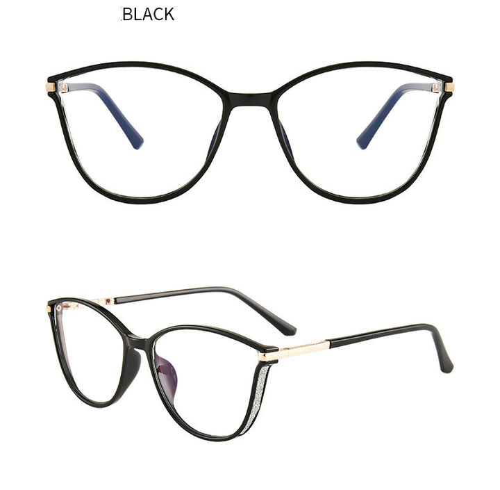 Hotony Women's Full Rim TR 90 Resin Cat Eye Frame Eyeglasses 7041 Full Rim Hotony
