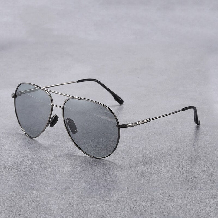Yimaruili Men's Full Rim Double Bridge Alloy Frame Polarized Sunglasses 889 Sunglasses Yimaruili Sunglasses Photochromic 1 Other