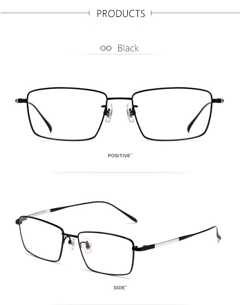 Yamaruili Men's Full Rim Titanium Alloy Frame Eyeglasses CK1045 Full Rim Yimaruili Eyeglasses