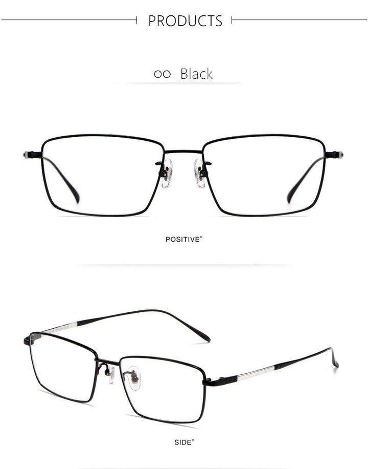 Yamaruili Men's Full Rim Titanium Alloy Frame Eyeglasses CK1045 Full Rim Yimaruili Eyeglasses