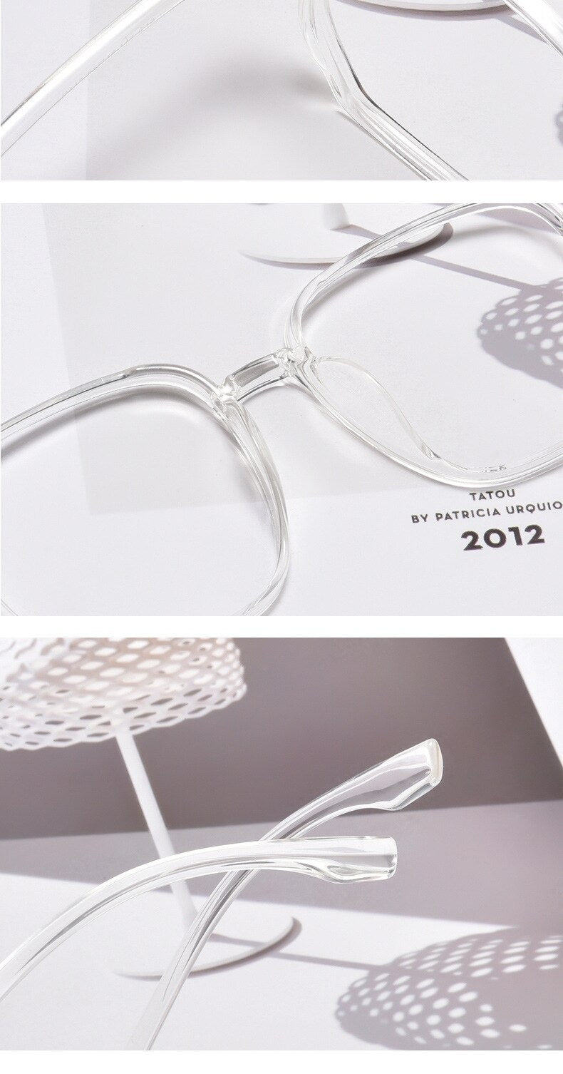 Yimaruili Unisex Full Rim Acetate Polygon Frame Eyeglasses D147 Full Rim Yimaruili Eyeglasses