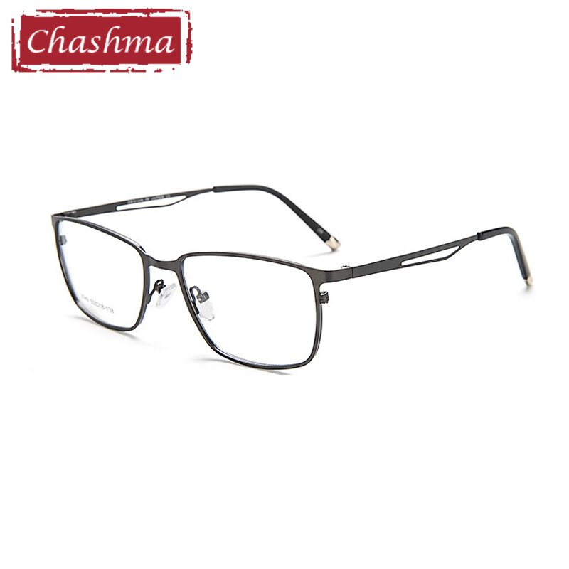 Chashma Men's Square Eyeglasses Full Rim Alloy 2049 Full Rim Chashma gray